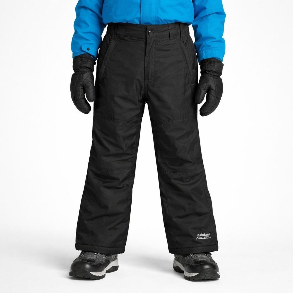Eddie Bauer Kids Powder Search Snow Pants Black M 10/12 Insulated Ski Gorpcore